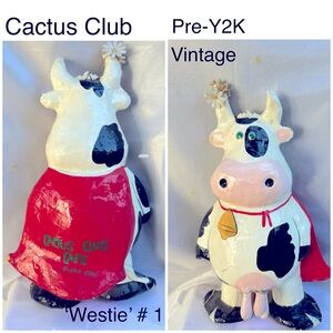 14⭐️ Cactus Club 1st LOGOS ‘Super Cow’ pre Y2K HISTORY- Marketing RARE